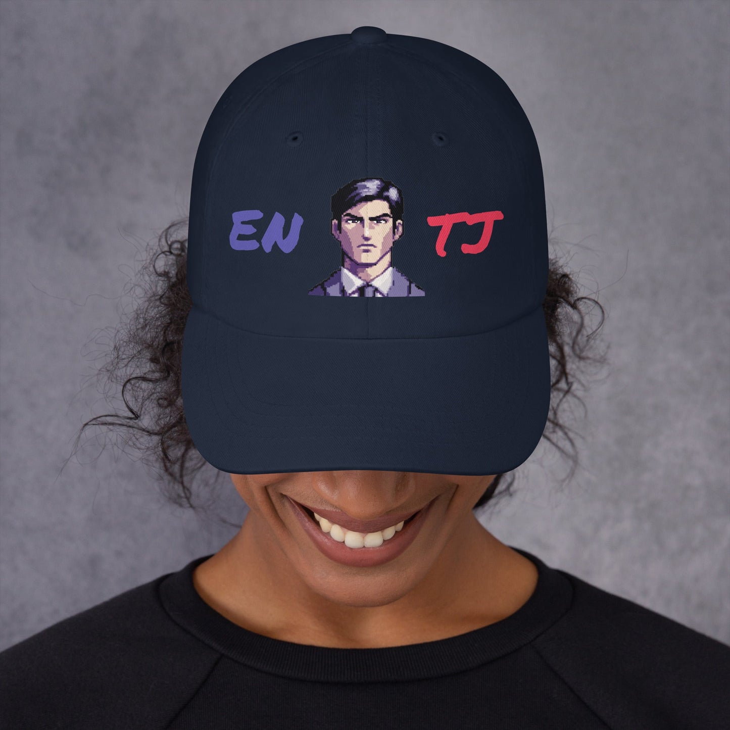 ENTJ Male Pixel Art Embroidered Dad Hat - MindGem