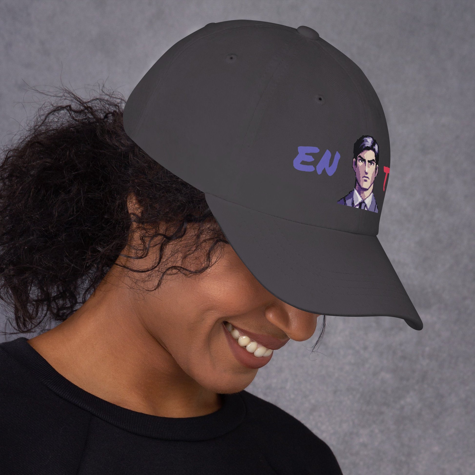 ENTJ Male Pixel Art Embroidered Dad Hat - MindGem