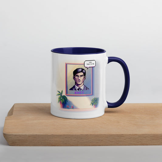 ENTJ Male Pixel Art Mug | "Inner Mirror" | Reflect Your True Self - MindGem