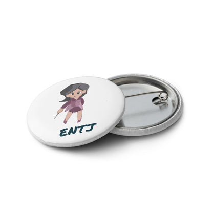 ENTJ Pixel Art Pin Button Set: The Born Commander (5 - Pack) - MindGem