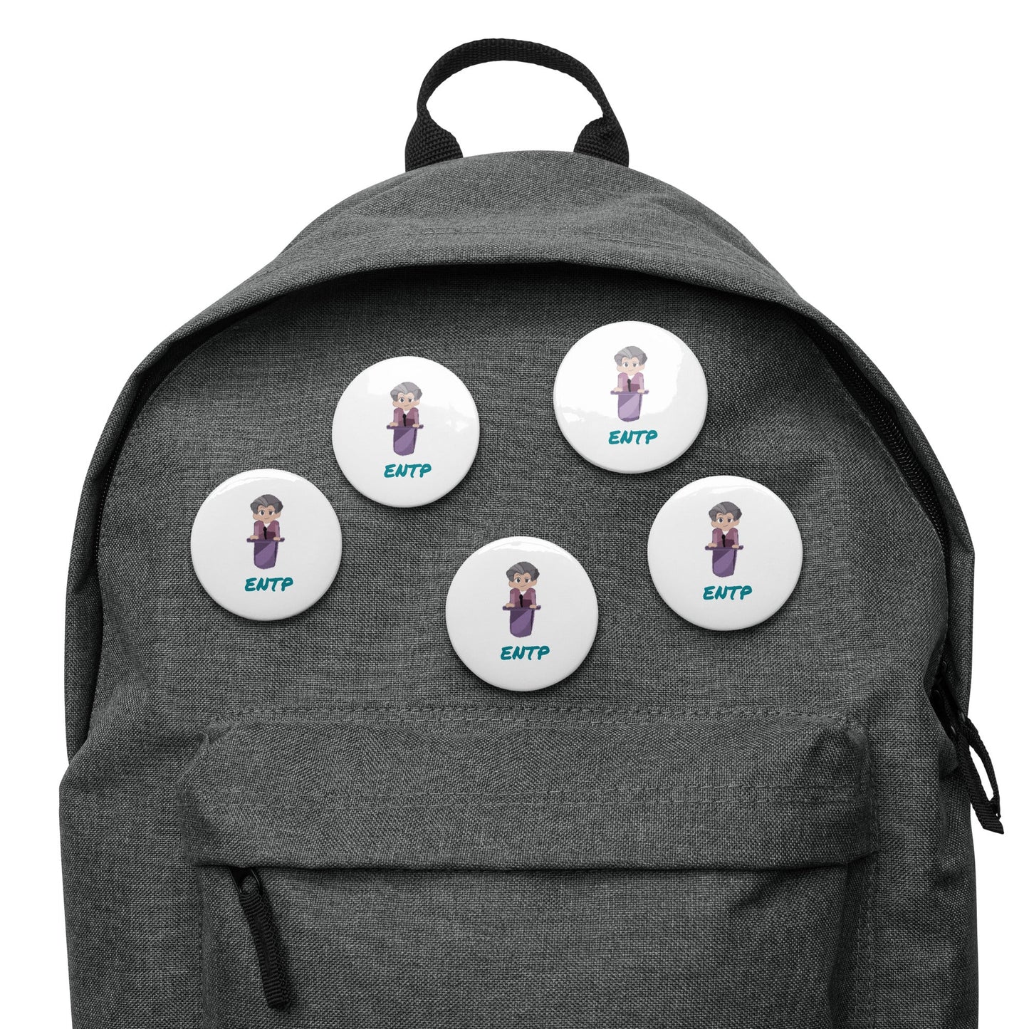 ENTP Pixel Art Pin Button Set: The Innovative Debater (5 - Pack) - MindGem