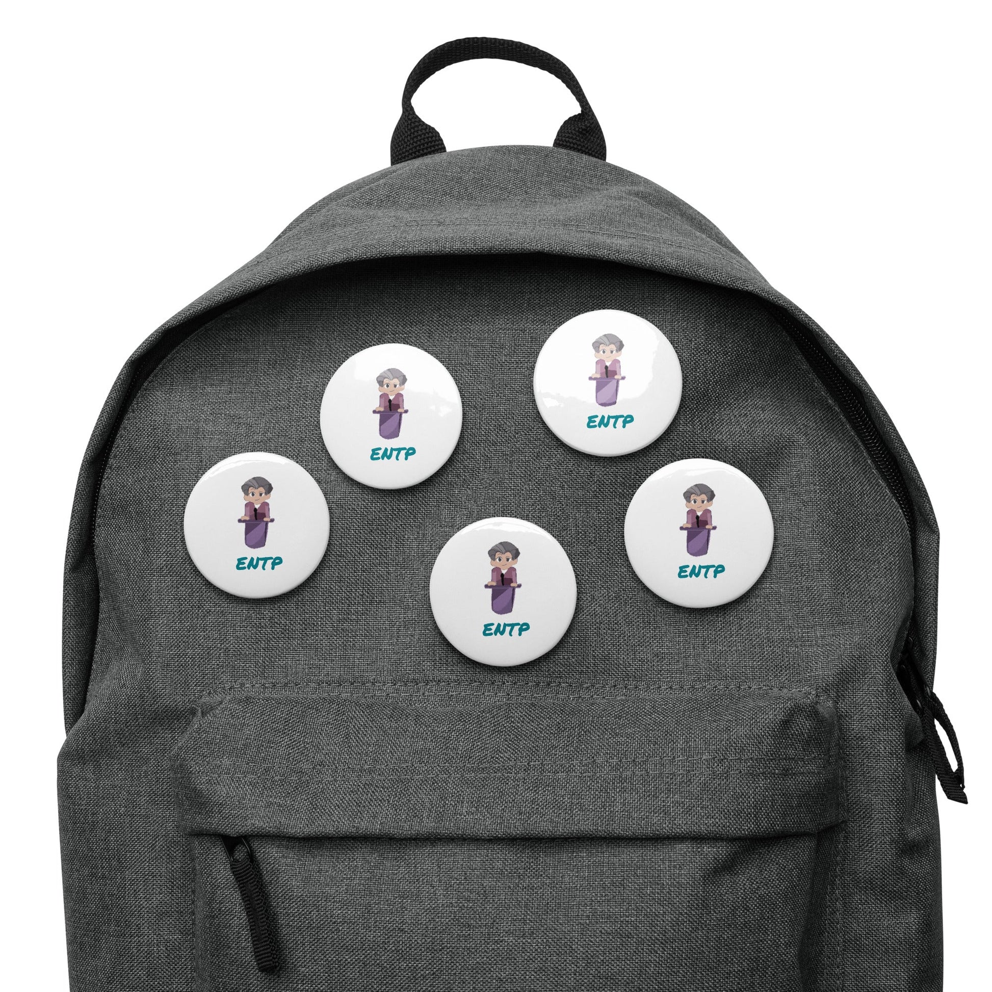 ENTP Pixel Art Pin Button Set: The Innovative Debater (5 - Pack) - MindGem