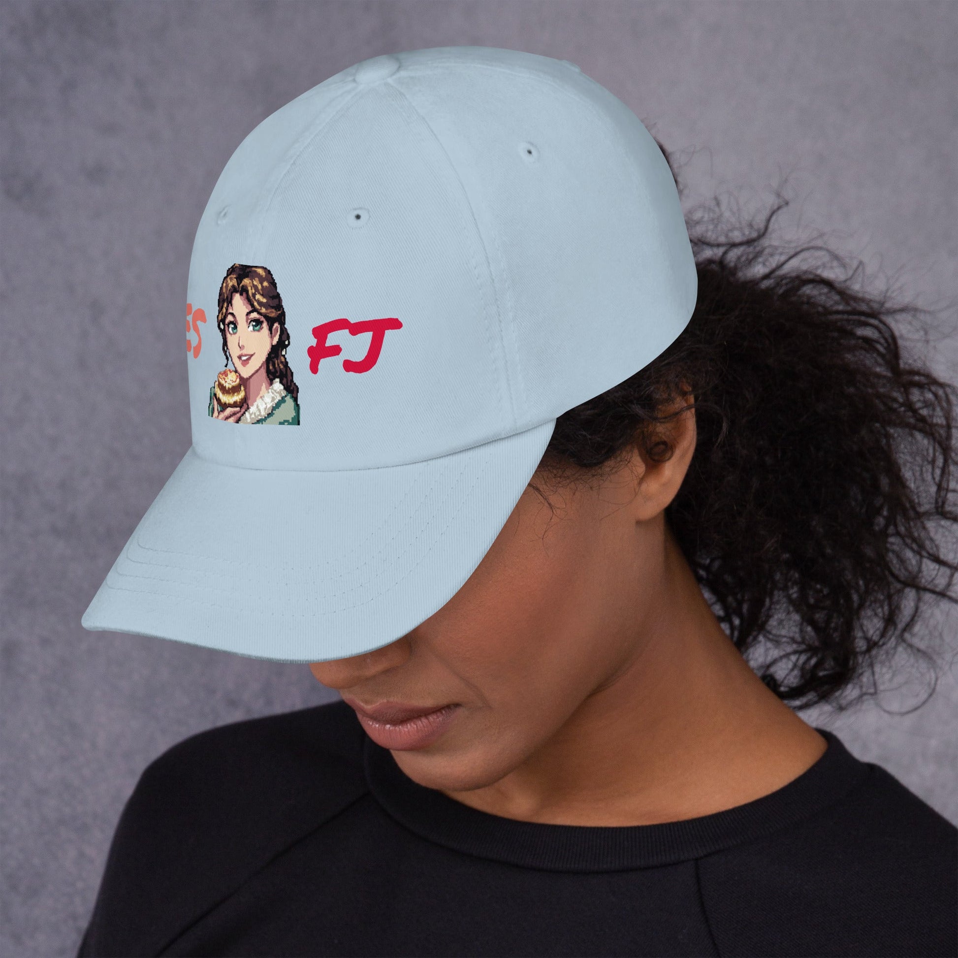 ESFJ Female Pixel Art Embroidered Dad Hat - MindGem