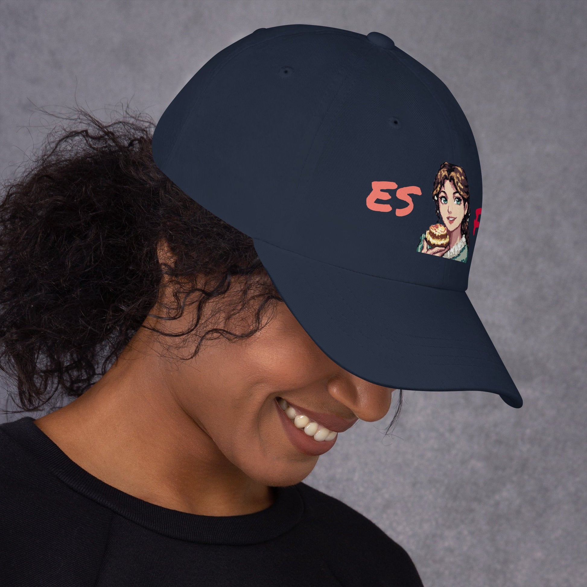 ESFJ Female Pixel Art Embroidered Dad Hat - MindGem