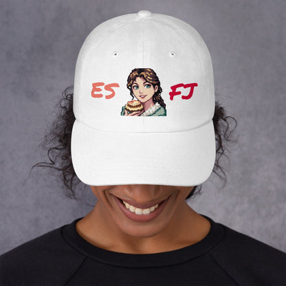ESFJ Female Pixel Art Embroidered Dad Hat - MindGem