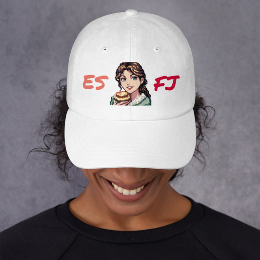 ESFJ Female Pixel Art Embroidered Dad Hat - MindGem