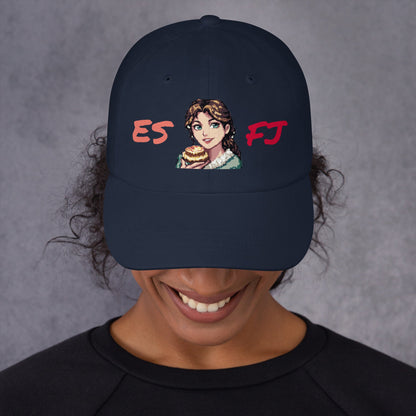 ESFJ Female Pixel Art Embroidered Dad Hat - MindGem