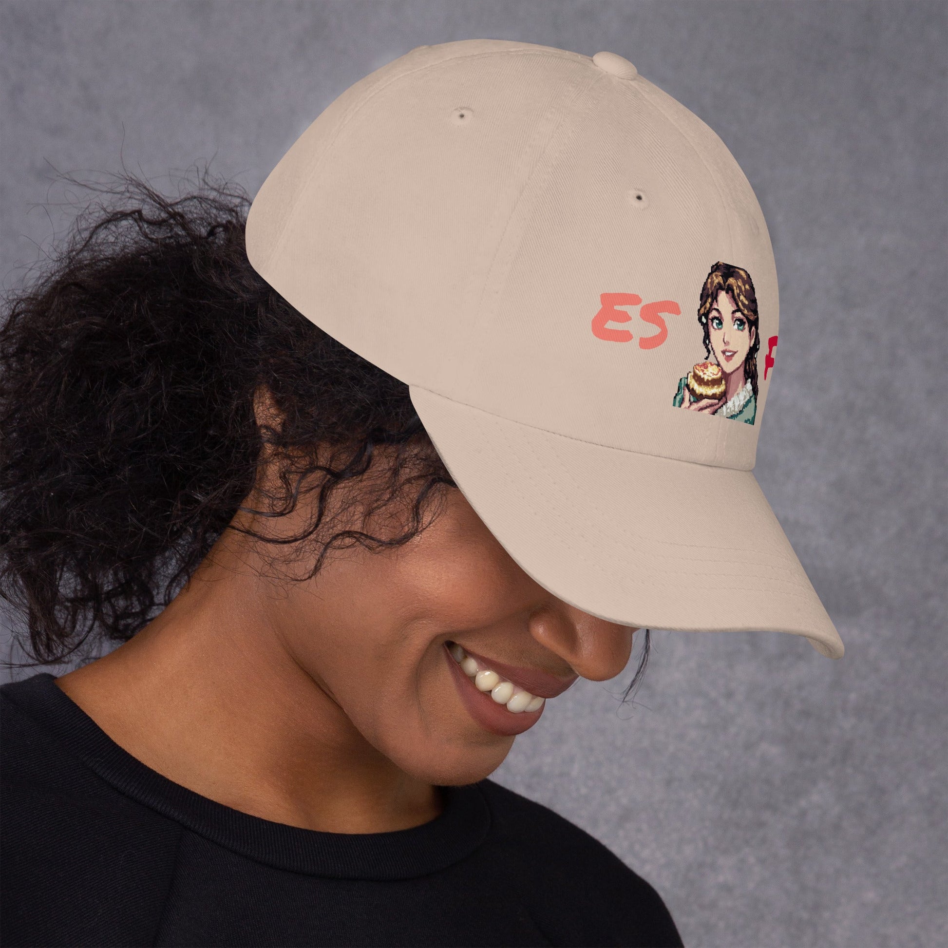 ESFJ Female Pixel Art Embroidered Dad Hat - MindGem