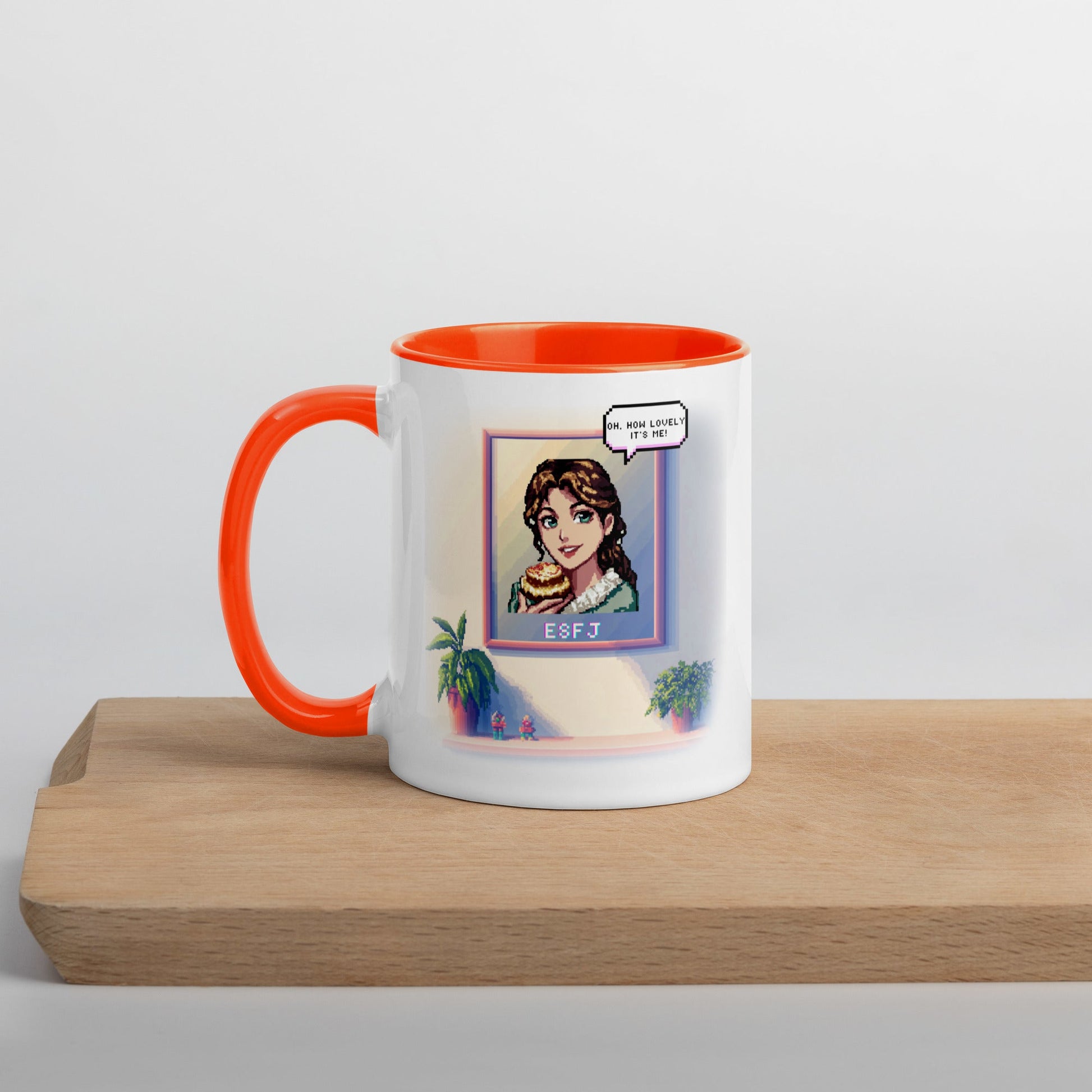 ESFJ Female Pixel Art Mug | "Inner Mirror" | Reflect Your True Self - MindGem