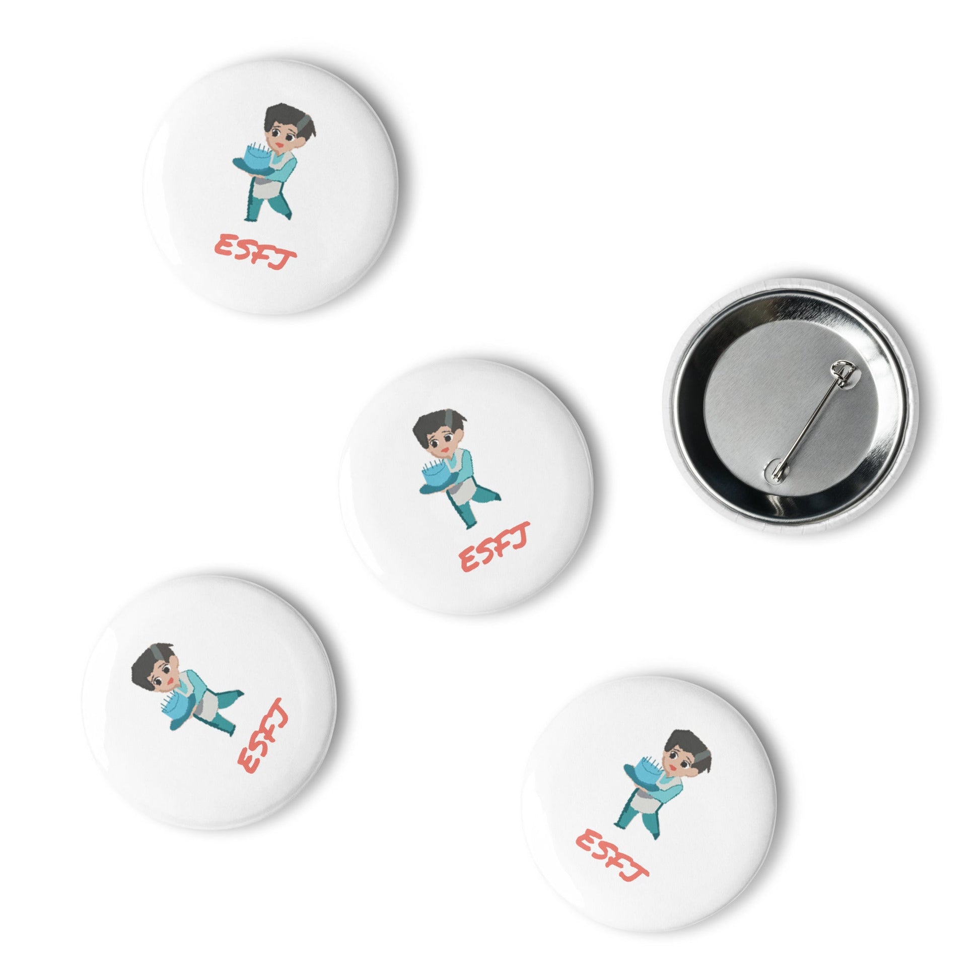 ESFJ Pixel Art Pin Button Set: The Community Consul (5 - Pack) - MindGem