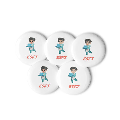 ESFJ Pixel Art Pin Button Set: The Community Consul (5 - Pack) - MindGem