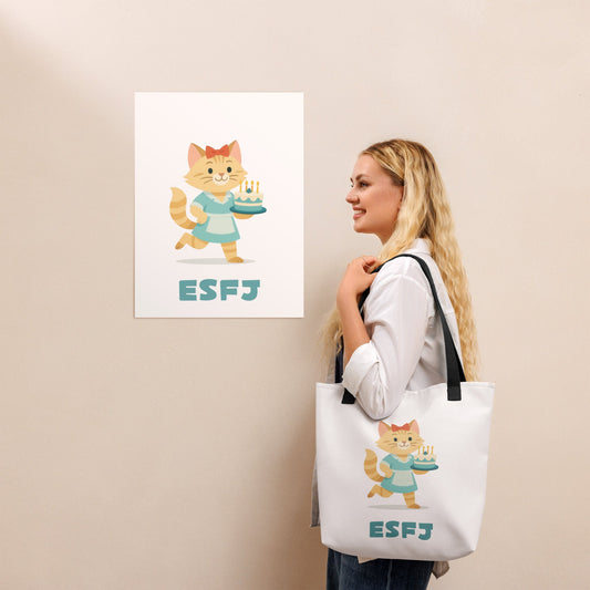 ESFJ Tote Bag | The Personality Cats Tote | MBTI Accessories - MindGem