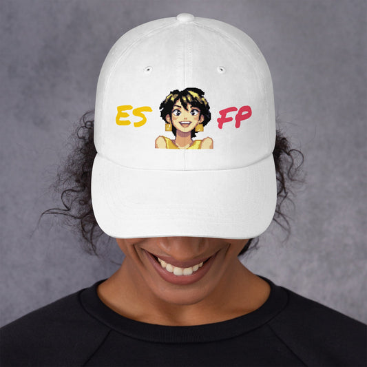 ESFP Female Pixel Art Embroidered Dad Hat - MindGem