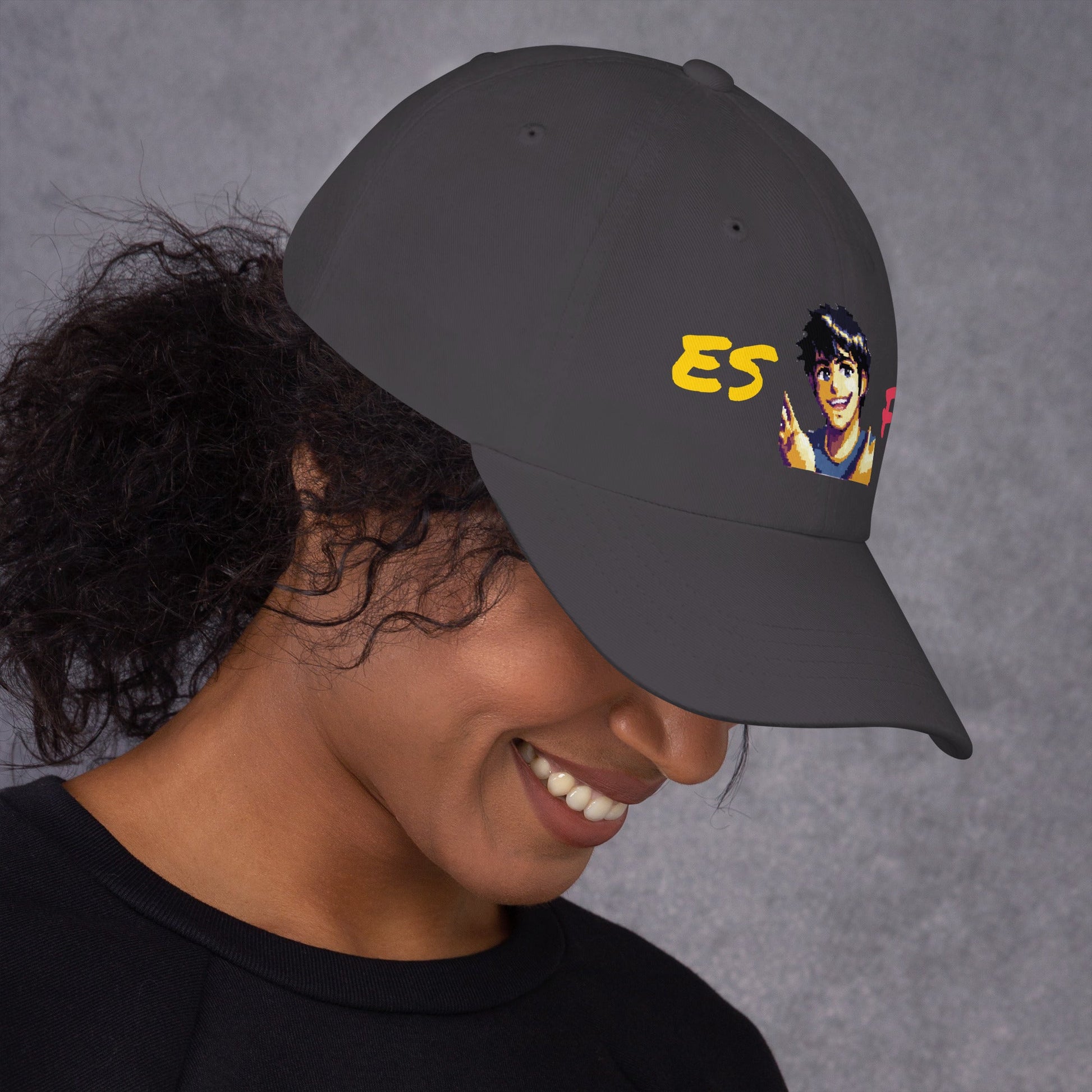 ESFP Male Pixel Art Embroidered Dad Hat - MindGem