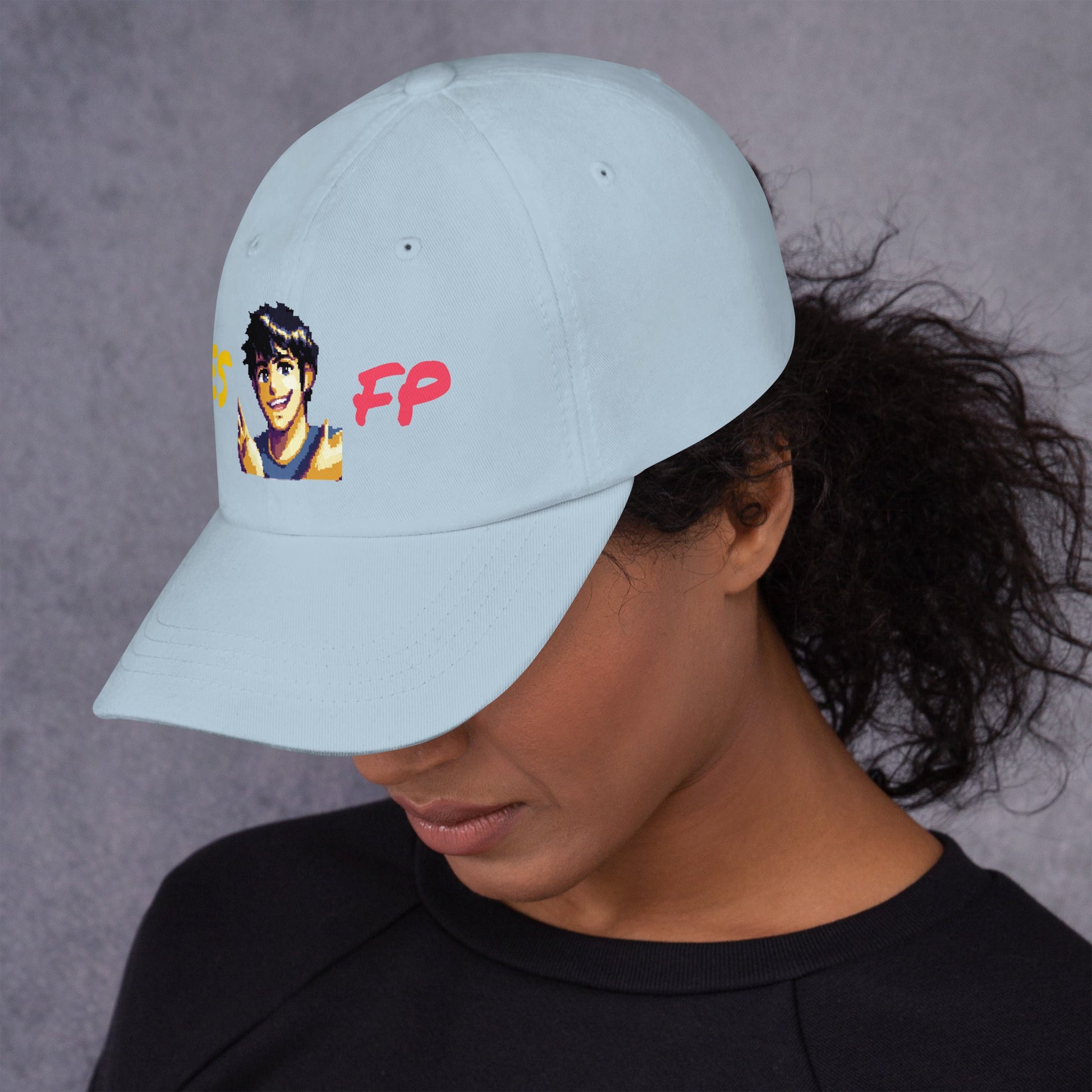 ESFP Male Pixel Art Embroidered Dad Hat - MindGem