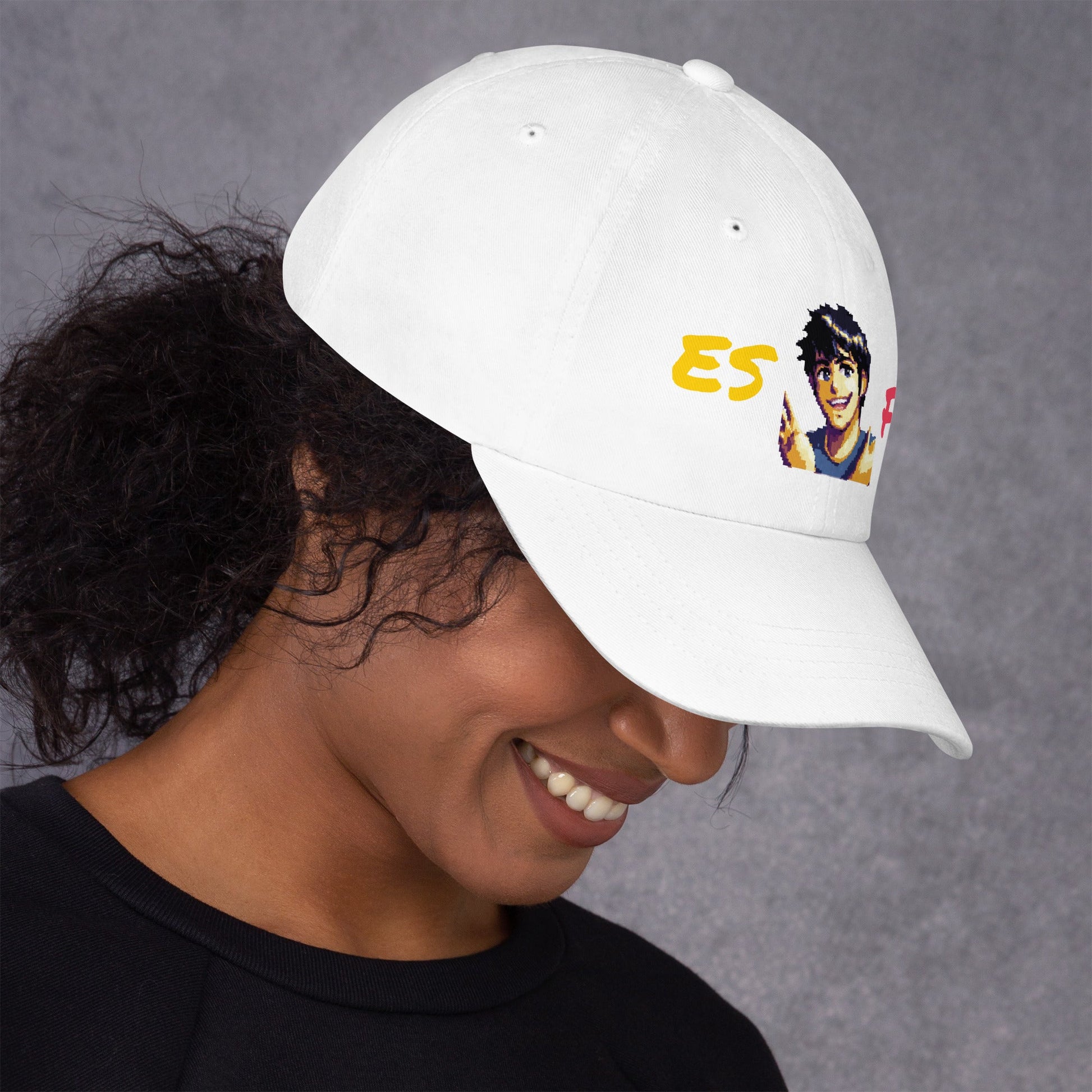 ESFP Male Pixel Art Embroidered Dad Hat - MindGem