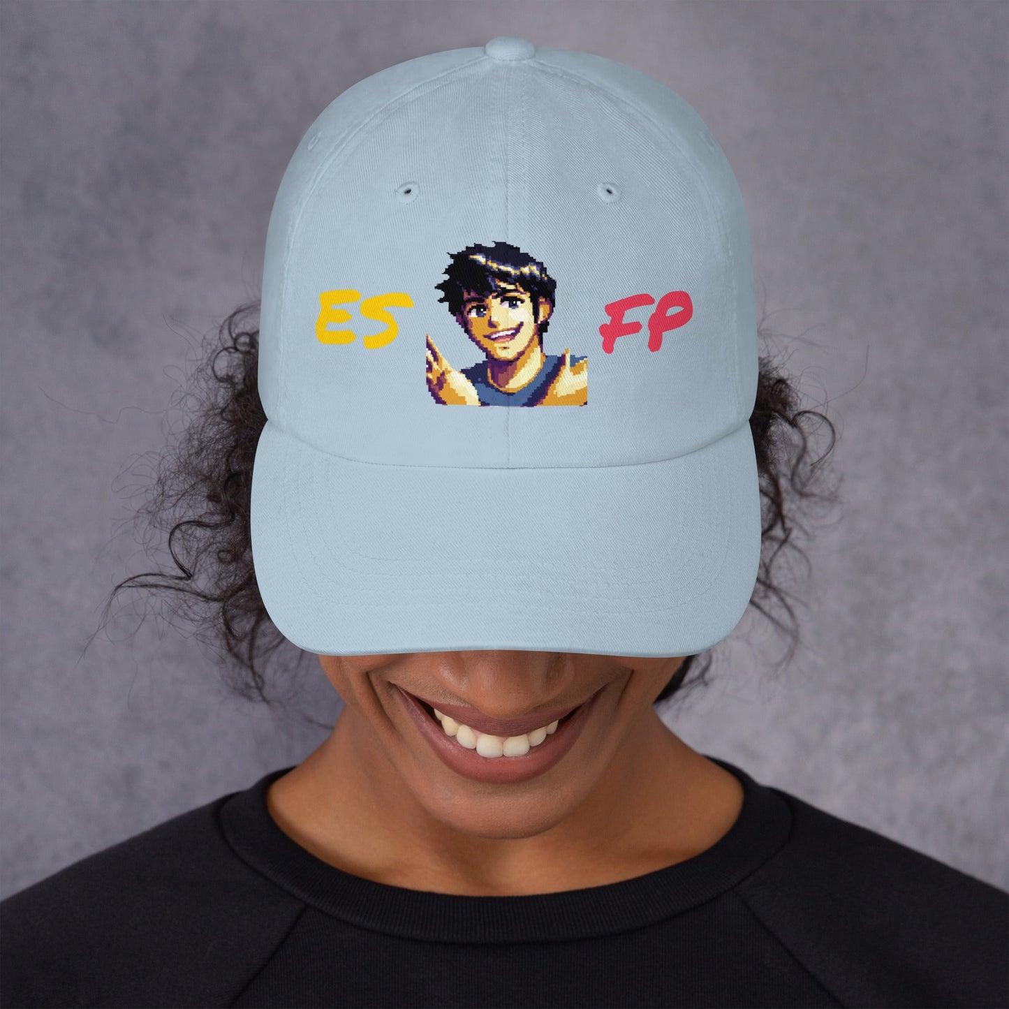 ESFP Male Pixel Art Embroidered Dad Hat - MindGem