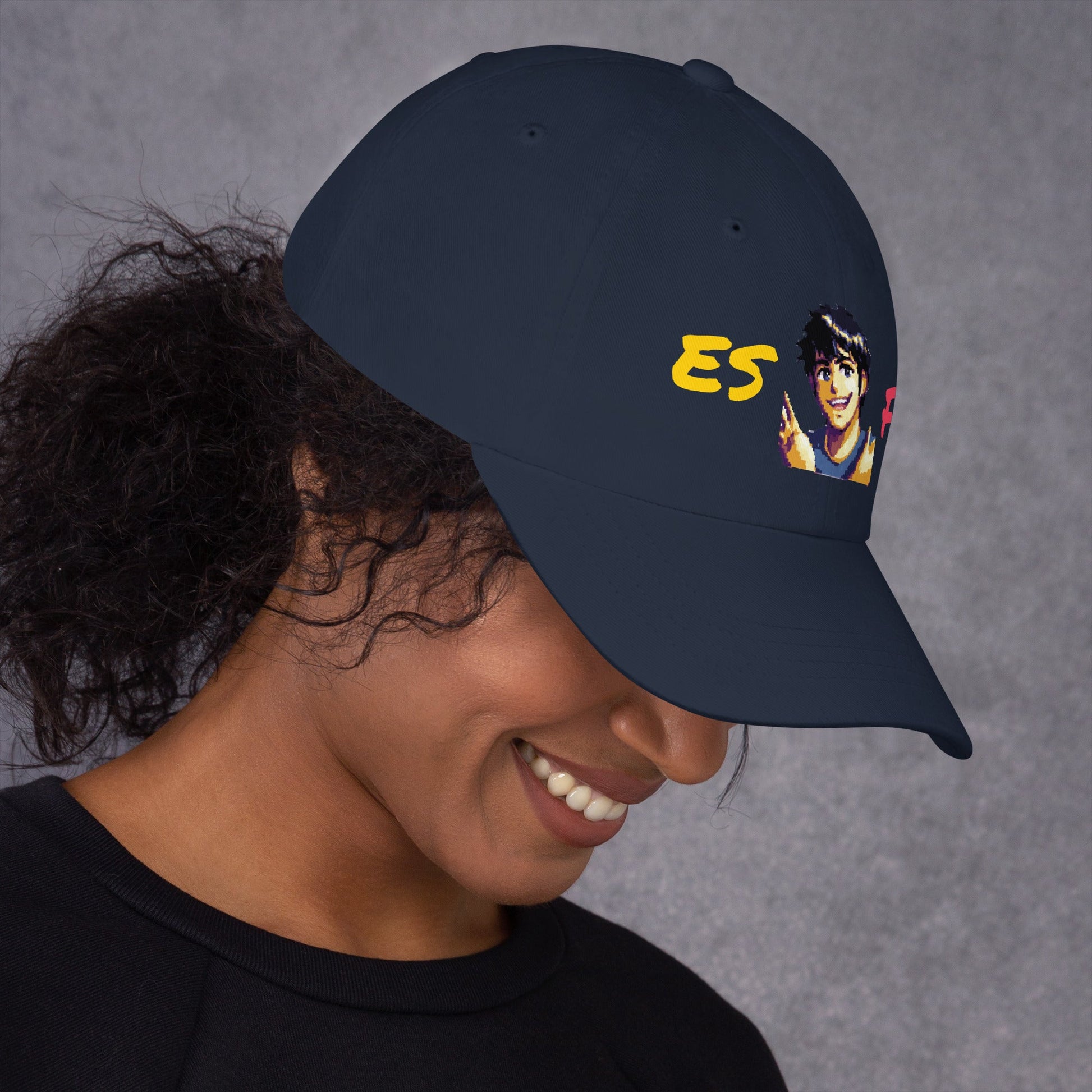 ESFP Male Pixel Art Embroidered Dad Hat - MindGem