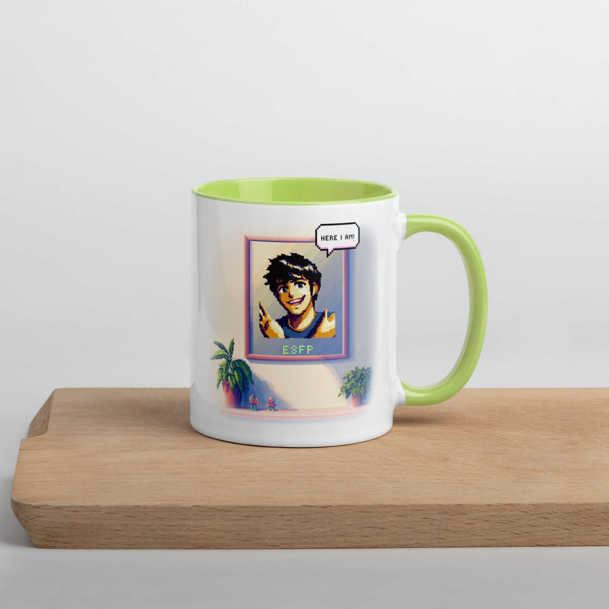 ESFP Male Pixel Art Mug | "Inner Mirror" | Reflect Your True Self - MindGem