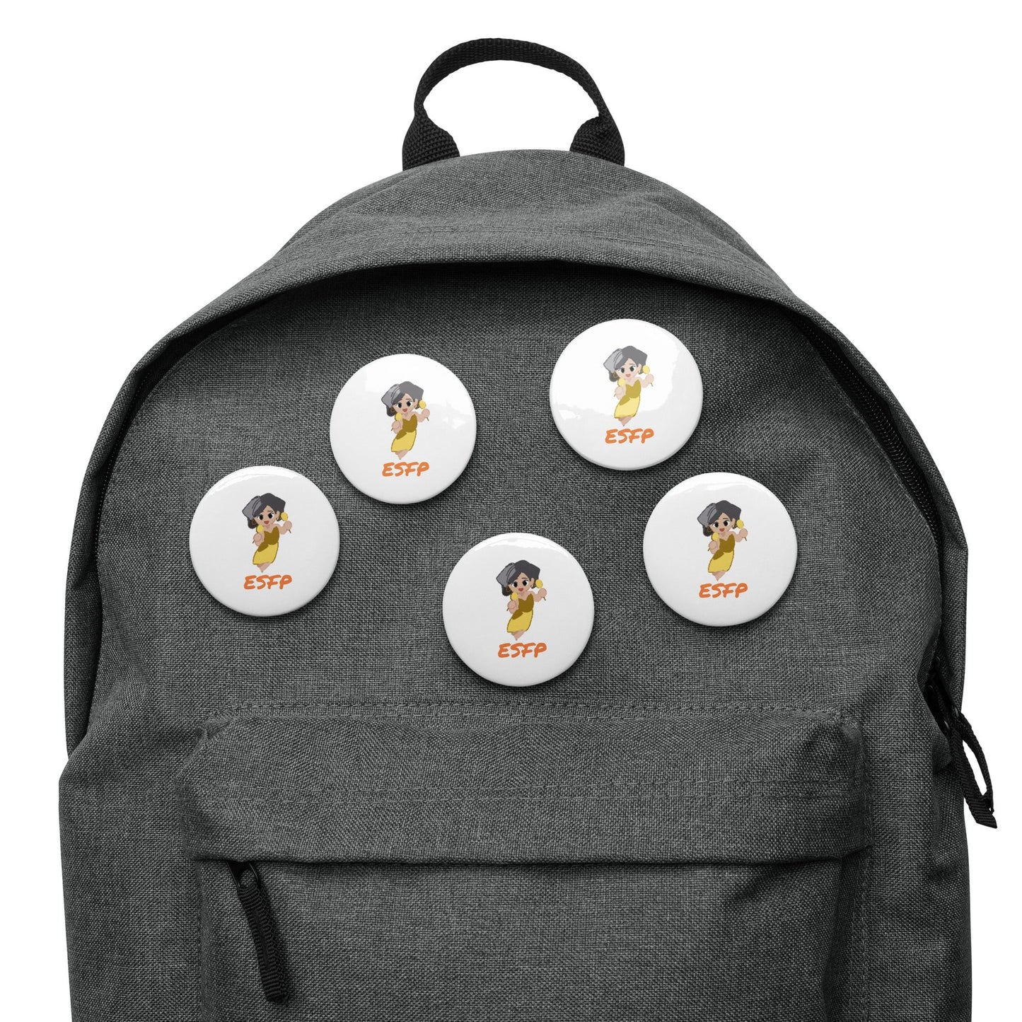 ESFP Pixel Art Pin Button Set: The Natural Entertainer (5 - Pack) - MindGem