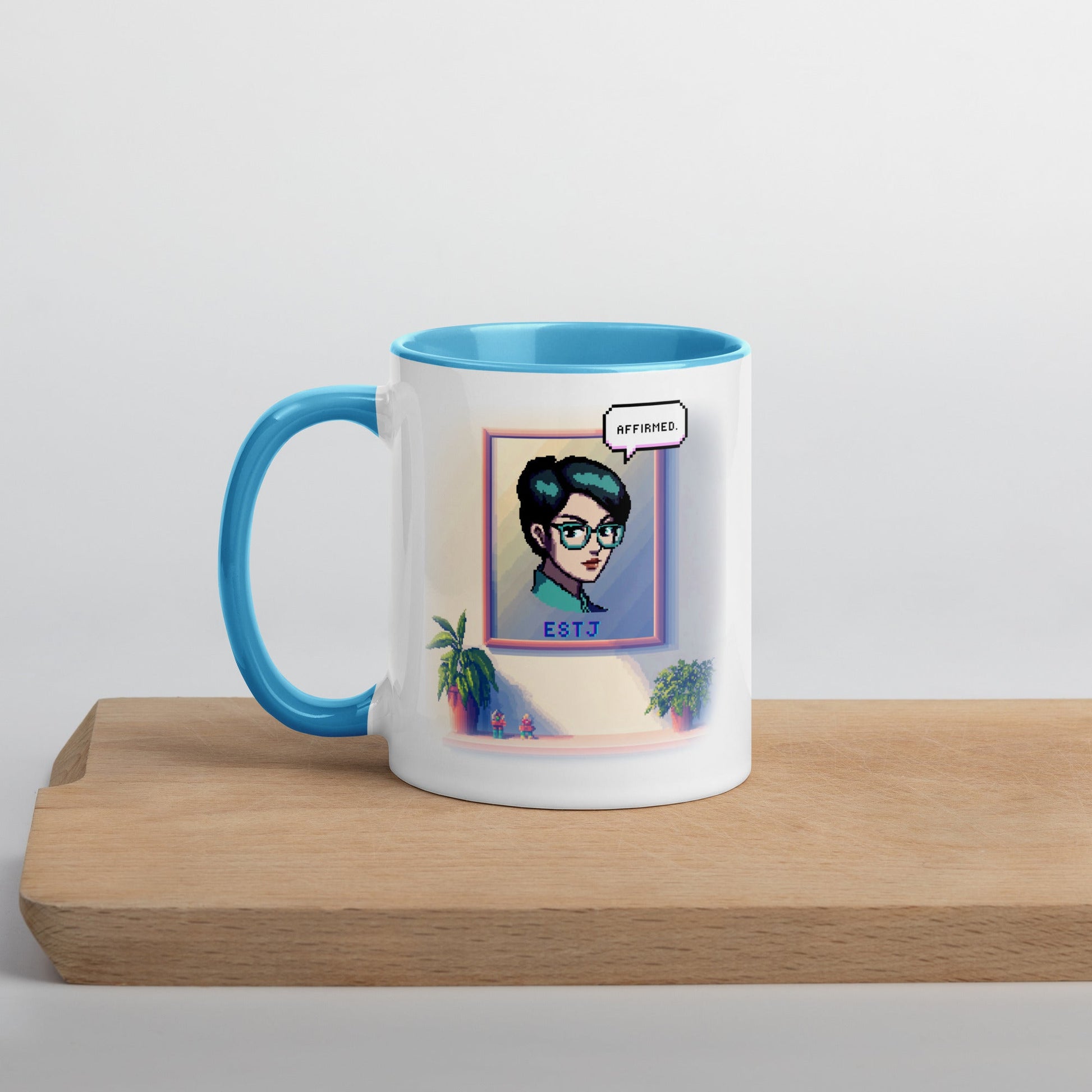 ESTJ Female Pixel Art Mug | "Inner Mirror" | Reflect Your True Self - MindGem