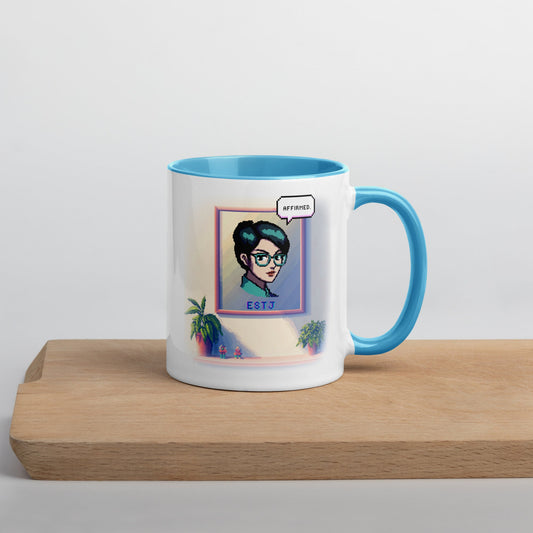 ESTJ Female Pixel Art Mug | "Inner Mirror" | Reflect Your True Self - MindGem