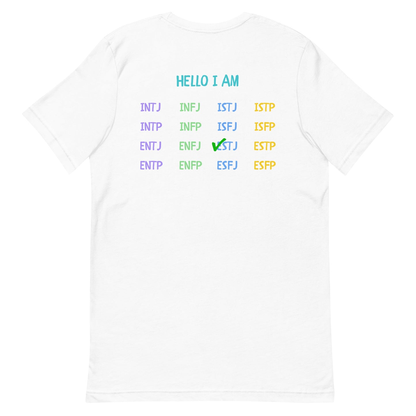 [ESTJ] "Hello I Am" MBTI Personality T-Shirt - MindGem