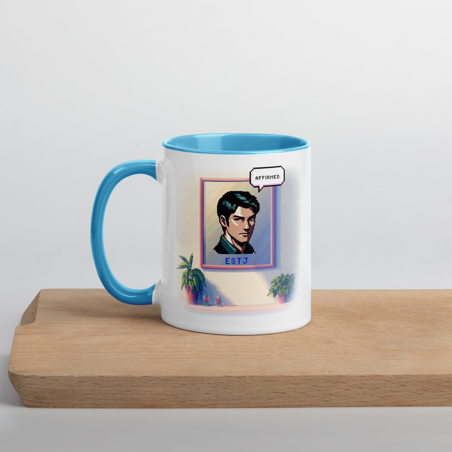 ESTJ Male Pixel Art Mug | "Inner Mirror" | Reflect Your True Self - MindGem
