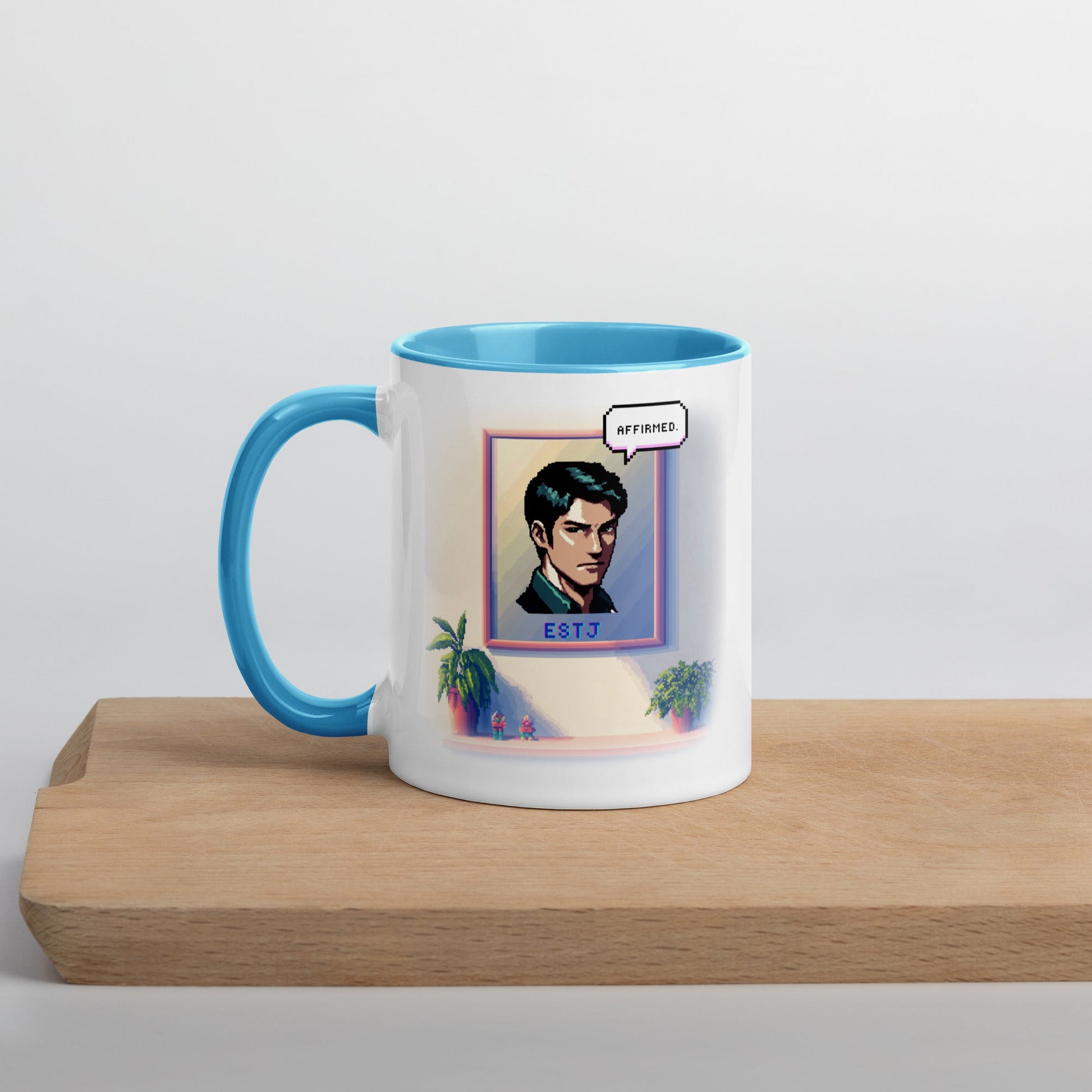 ESTJ Male Pixel Art Mug | "Inner Mirror" | Reflect Your True Self - MindGem