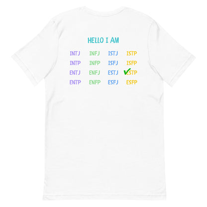 [ESTP] "Hello I Am" MBTI Personality T-Shirt - MindGem