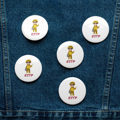 ESTP Pixel Art Pin Button Set: The Energetic Entrepreneur (5 - Pack) - MindGem
