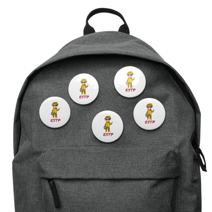 ESTP Pixel Art Pin Button Set: The Energetic Entrepreneur (5 - Pack) - MindGem