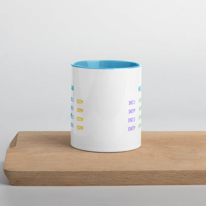 "HELLO I AM" MBTI Personality Mug | Colorful Ceramic Coffee Cup - MindGem