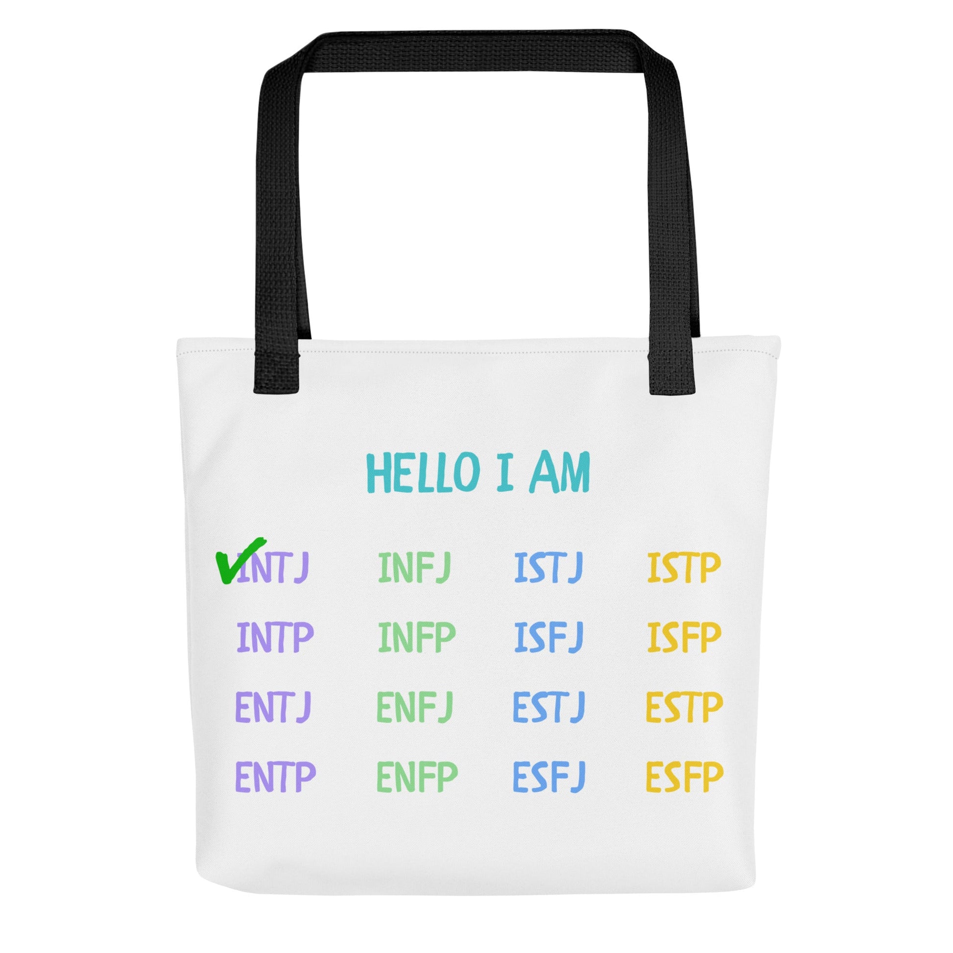 "Hello I Am" MBTI Personality Tote Bag - MindGem