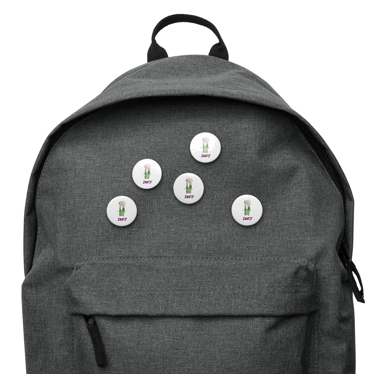 INFJ Pixel Art Pin Button Set: The Insightful Advocate (5 - Pack) - MindGem