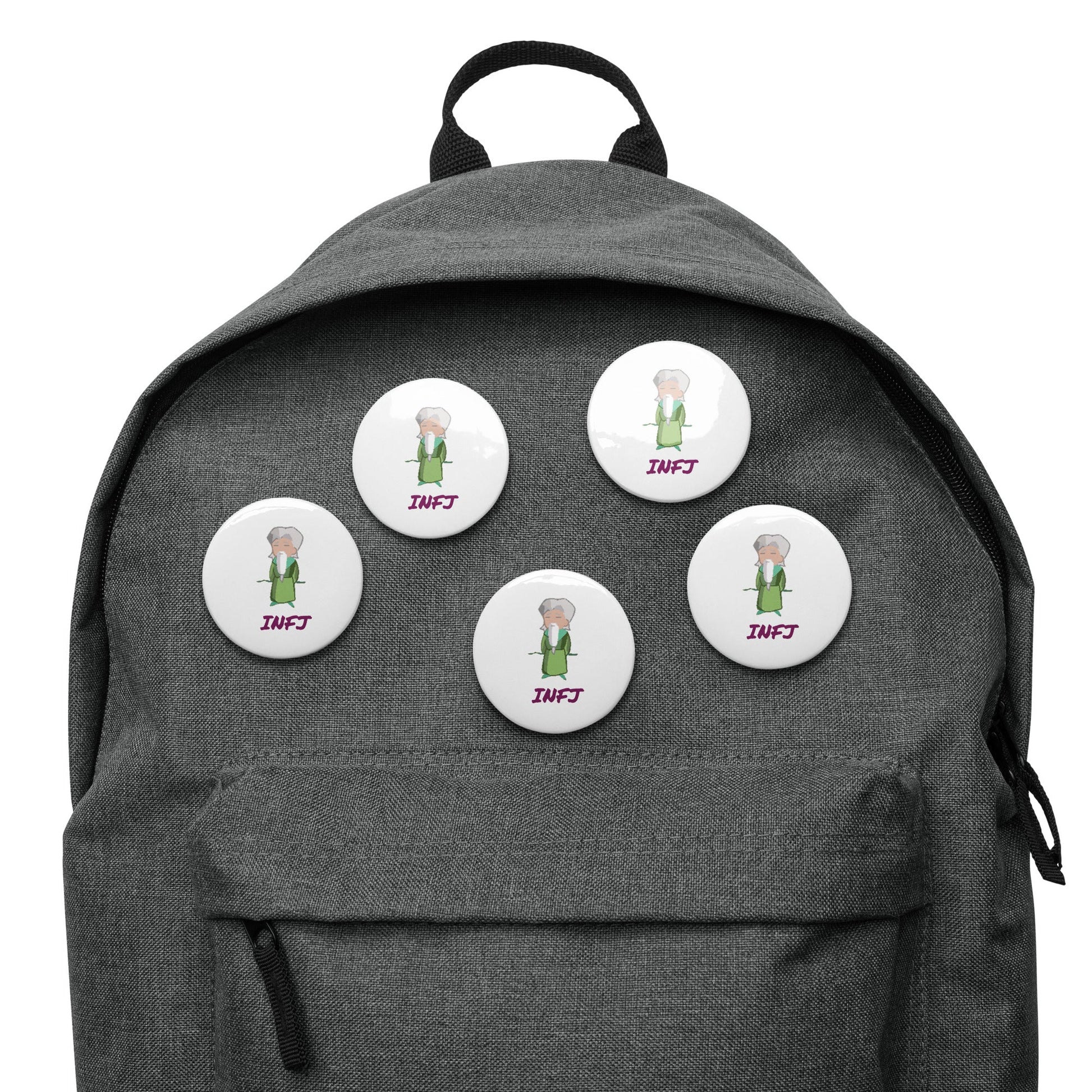 INFJ Pixel Art Pin Button Set: The Insightful Advocate (5 - Pack) - MindGem