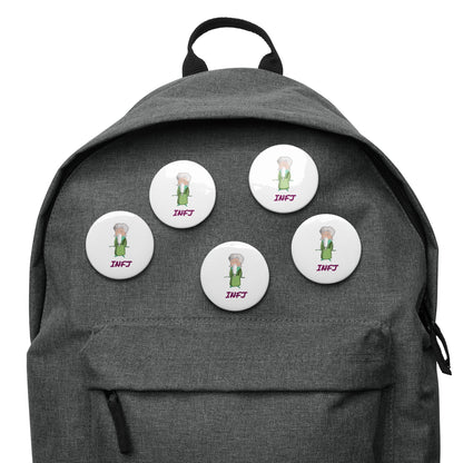 INFJ Pixel Art Pin Button Set: The Insightful Advocate (5 - Pack) - MindGem