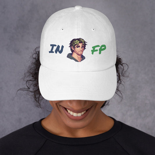 INFP Male Pixel Art Embroidered Dad Hat - MindGem