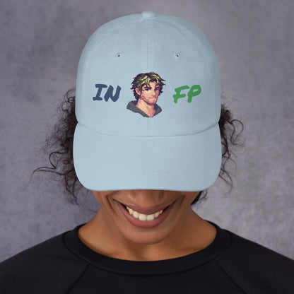 INFP Male Pixel Art Embroidered Dad Hat - MindGem