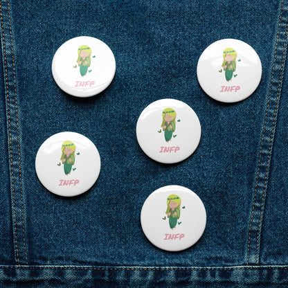 INFP Pixel Art Pin Button Set: The Idealistic Mediator (5 - Pack) - MindGem