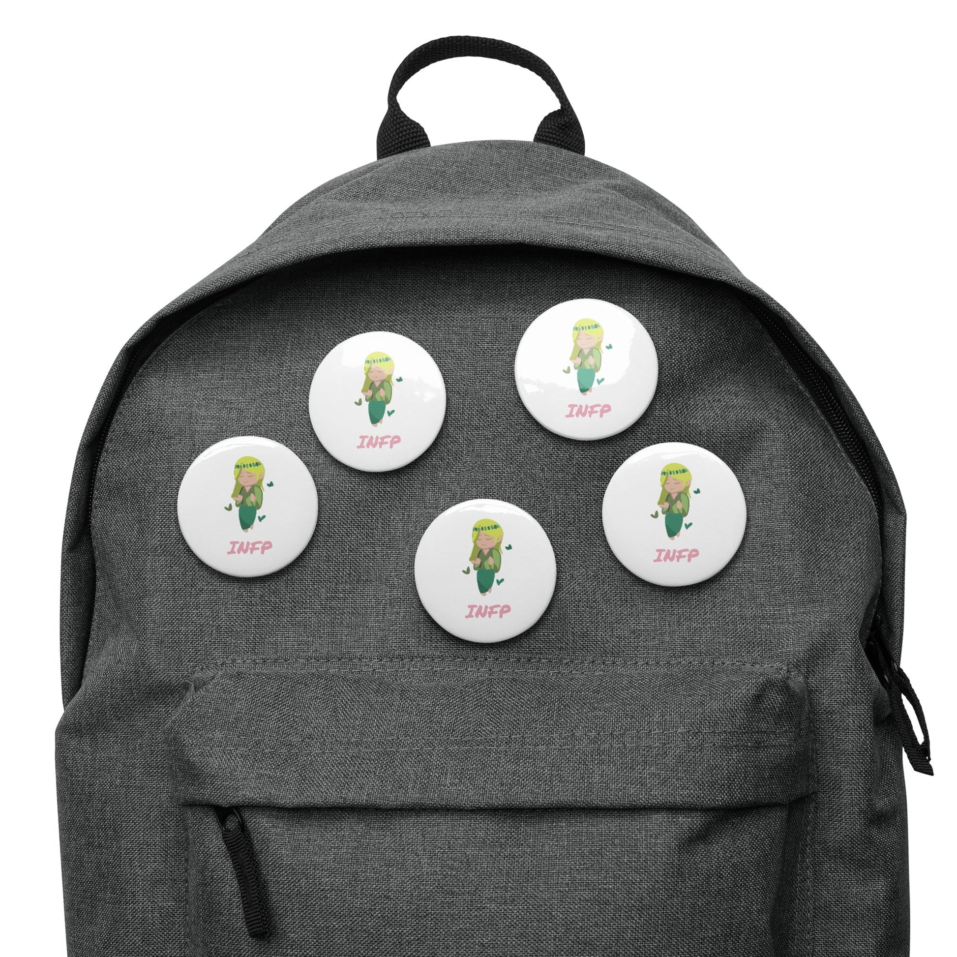INFP Pixel Art Pin Button Set: The Idealistic Mediator (5 - Pack) - MindGem