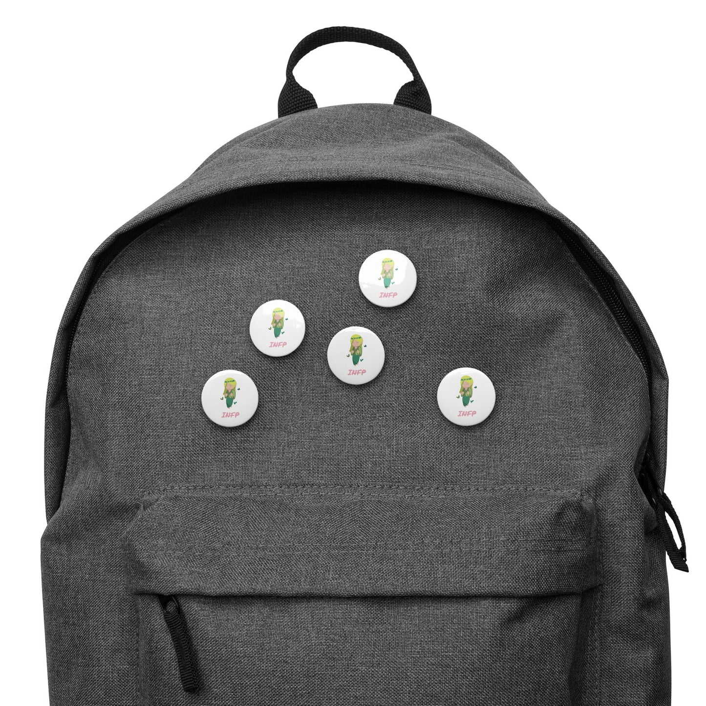 INFP Pixel Art Pin Button Set: The Idealistic Mediator (5 - Pack) - MindGem
