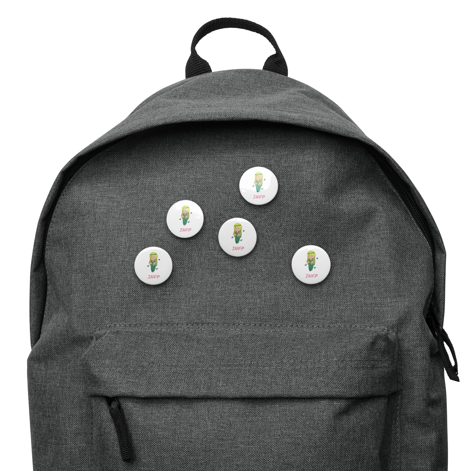 INFP Pixel Art Pin Button Set: The Idealistic Mediator (5 - Pack) - MindGem