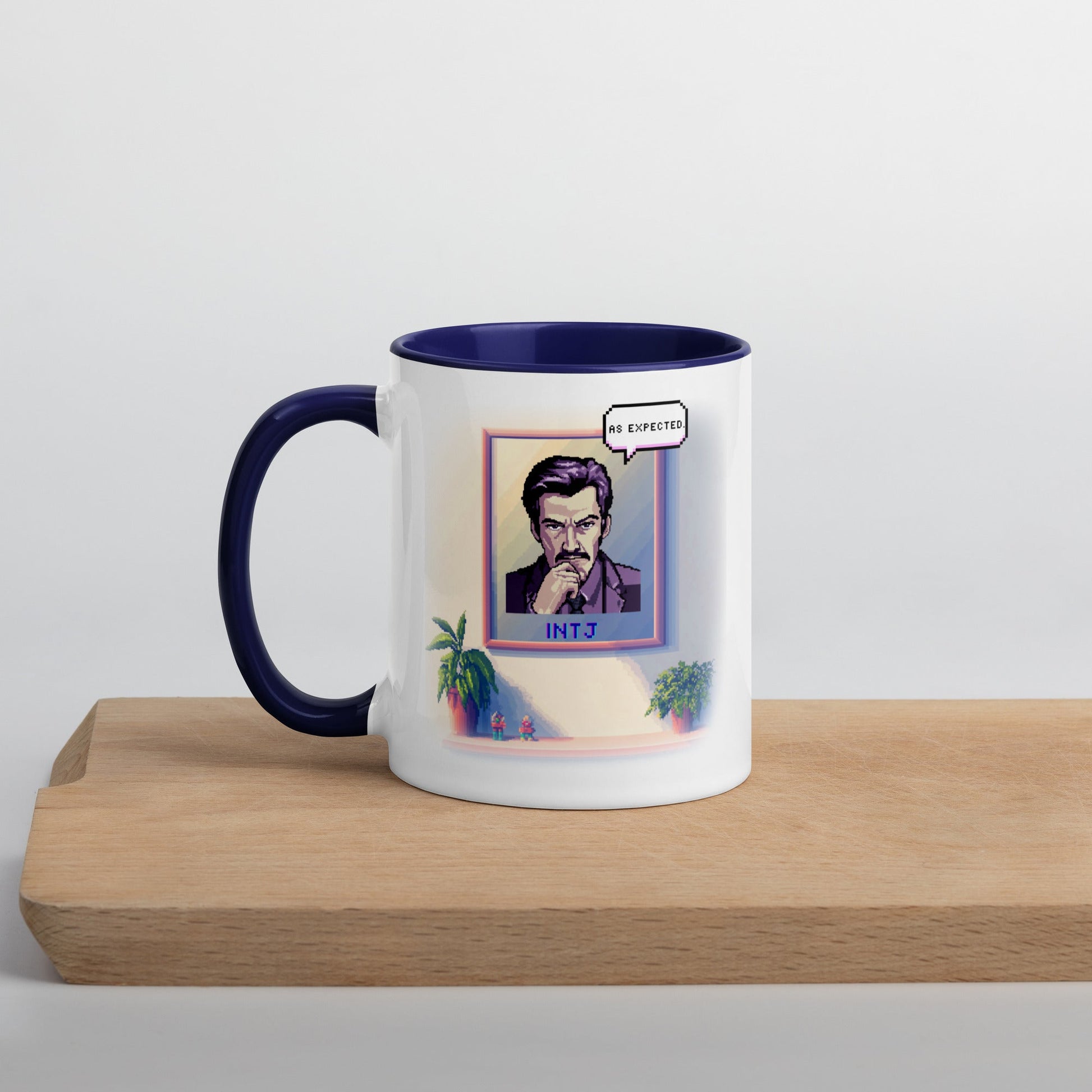 INTJ Male Pixel Art Mug | "Inner Mirror" | Reflect Your True Self - MindGem