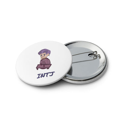 INTJ Pixel Art Pin Button Set: The Strategic Architect (5 - Pack) - MindGem