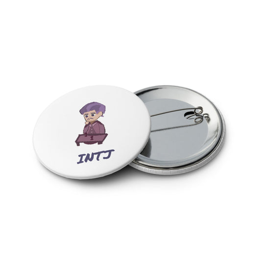 INTJ Pixel Art Pin Button Set: The Strategic Architect (5 - Pack) - MindGem