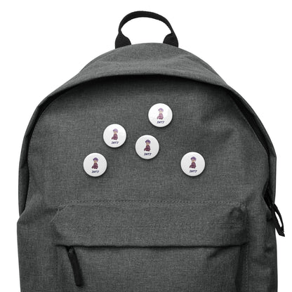 INTJ Pixel Art Pin Button Set: The Strategic Architect (5 - Pack) - MindGem