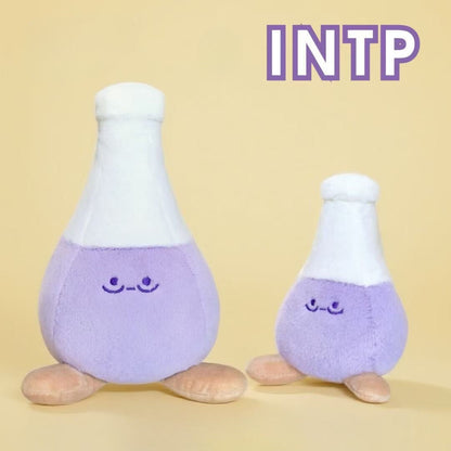 INTP "Little Philosopher Flask" Plushie (My Tool, My Type) - Charm & Stuffed Toy MBTI Gift - MindGem