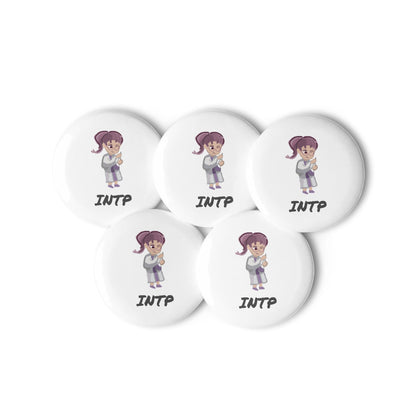 INTP Pixel Art Pin Button Set: The Logical Explorer (5 - Pack) - MindGem