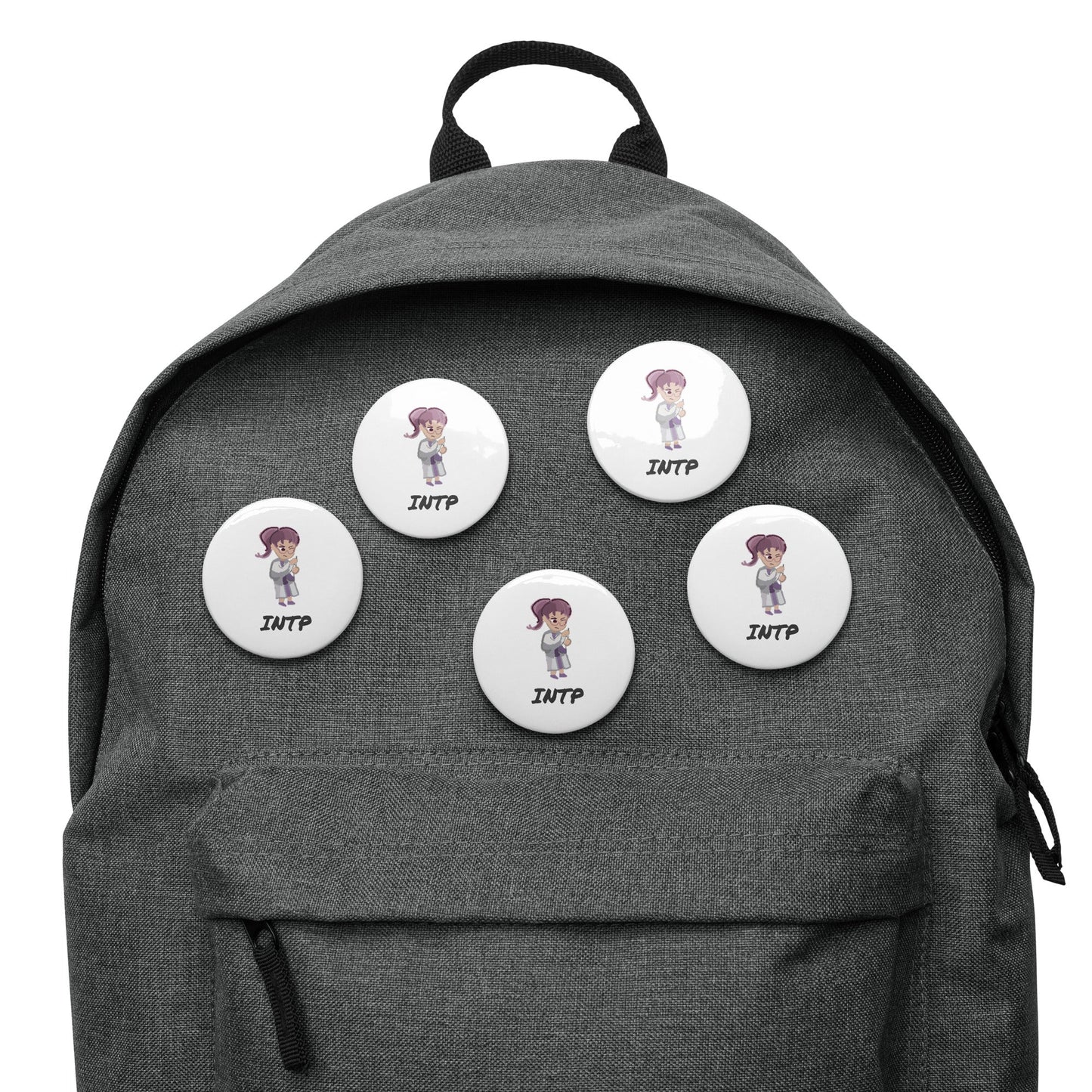 INTP Pixel Art Pin Button Set: The Logical Explorer (5 - Pack) - MindGem